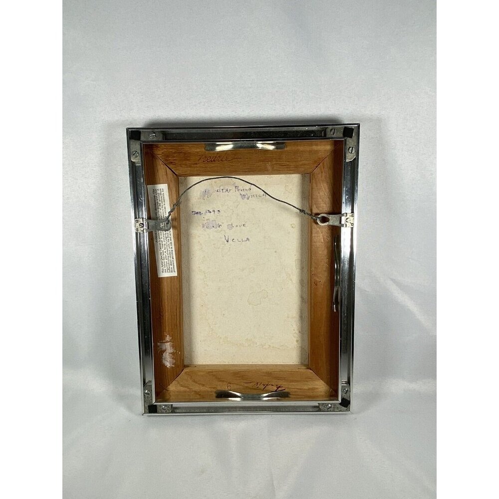 Original Acrylic on Canvas Country Pathway To Church By Vella 1993 Framed - Picture 7 of 10